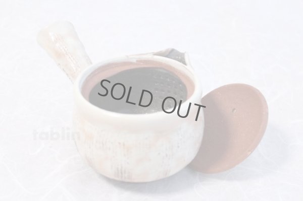 Photo5: Japanese tea pot cups set Hagi ware Kobiki Keizo pottery tea strainer 350ml