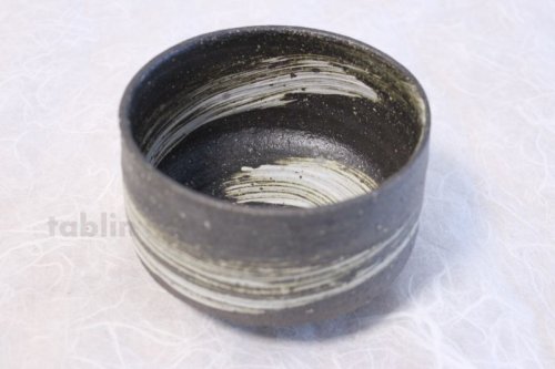 Other Images1: Shigaraki pottery Japanese tea bowl white hakeme roku chawan Matcha Green Tea 