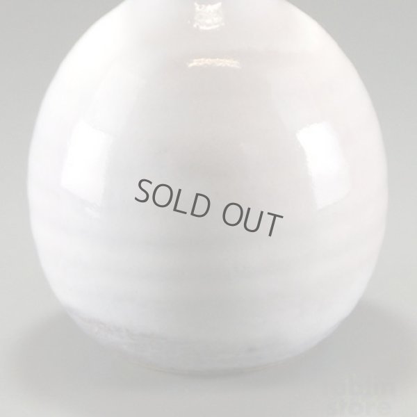 Photo3: Hagi ware Senryuzan climbing kiln Japanese vase yohen single flower H12cm