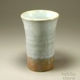 Photo1: Hagi Senryuzan climbing kiln Japanese pottery tumbler kakebu ni set of 2 (1)