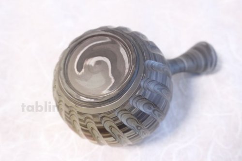 Other Images3: Tokoname ware Japanese tea pot kyusu ceramic strainer YT Kenji tate naga 360ml