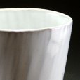 Photo3: Hagi Senryuzan climbing kiln Japanese pottery tumbler tataki white yoshiga (3)