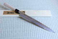 SAKAI TAKAYUKI Japanese knife Tokujou Yasuki white-2 steel sashimi, Fugu, Takohiki