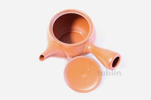 Other Images2: Tokoname yaki ware Japanese tea pot morimasa red syudei ceramic tea strainer 360ml