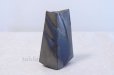 Photo2: Shigaraki pottery Japanese vase Rin kamahen with wood box H 16cm (2)