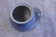 Photo5: Kutani Porcelain Japanese incense burner Ginsai yon blue H12cm (5)
