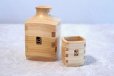 Photo2: Takumi Kaku Japanese wooden Sake bottle & cups hinoki cypress set of 6 Gift (2)