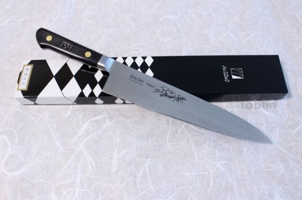 Photo4: Misono Sweeden Carbon Steel Japanese Knife DRAGON FLOWER ENGRAVING Gyuto chef