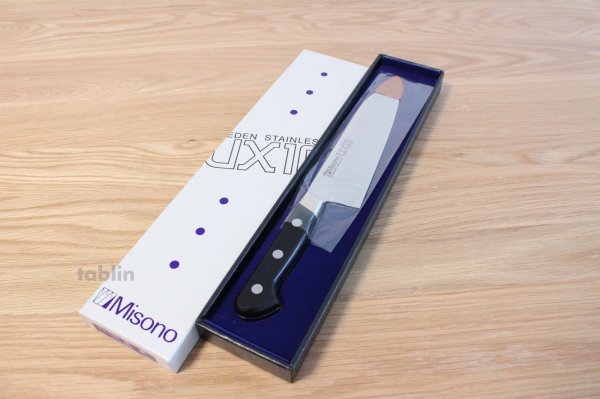 Photo2: Misono UX10 SWEDEN STAINLESS STEEL Kitchen Japanese Knife Series Santoku 180mm