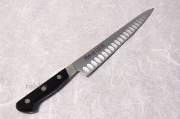 Photo2: Misono UX10 SWEDEN STAINLESS Kitchen Japanese Knife salmon dimple Carving slicer