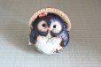 Photo2: Shigaraki pottery Japanese Tanuki Cute Raccoon Dog onegai female H22cm (2)