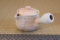 Hagi yaki ware Japanese tea pot Hime M kyusu with stainless tea strainer 360ml