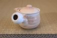 Photo2: Hagi yaki ware Japanese tea pot Hime M kyusu with stainless tea strainer 360ml (2)