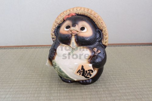 Other Images3: Shigaraki pottery Japanese Tanuki Cute Raccoon Dog onegai female H22cm