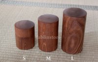 Japanese Tea Caddy container Pagoda Tree wood Hokkaido handcrafted any size