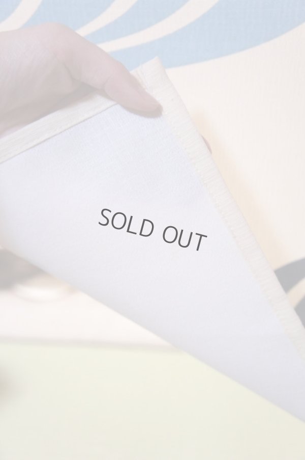 Photo4: Noren CSMO Japanese door curtain namima goldfish cotton  85 x 150cm