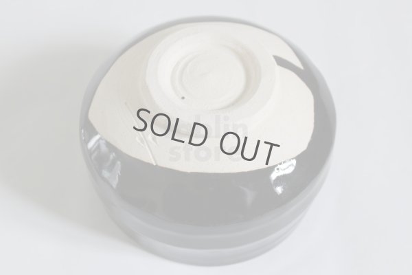 Photo9: Mino yaki ware Japanese tea bowl Kuro oribe shiro kibo chawan Matcha Green Tea