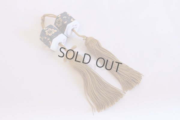 Photo4: Weight for Japanese hanging scroll FUCHIN stone Kutani aochibu top gold