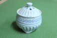 Photo5: Kiyomizu porcelain Japanese incense burner Minoru Ando shinogi seiji blue H9cm