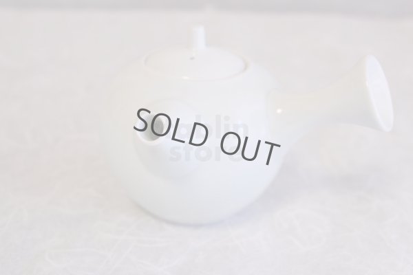 Photo7: Arita Porcelain Japanese tea pot white ceramic strainer hakuto 400ml