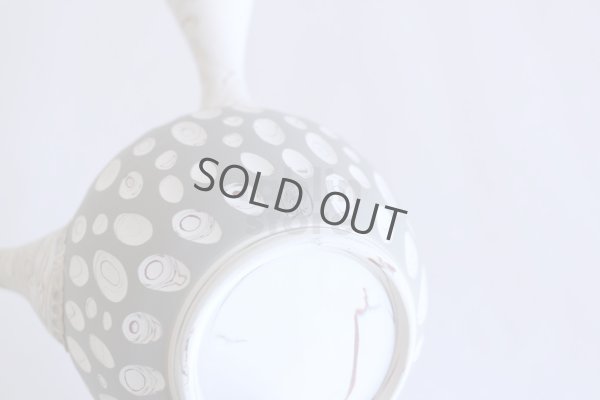 Photo8: Tokoname ware Japanese tea pot kyusu ceramic strainer YT Kenji usumidori 360ml