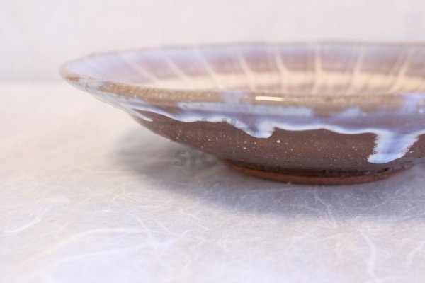 Photo8: Hagi ware Japanese Serving plate Brilliance W275mm