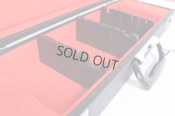 Photo11: Japanese Kitchen knife leather case black for six knife 51 x 15 x 8 cm