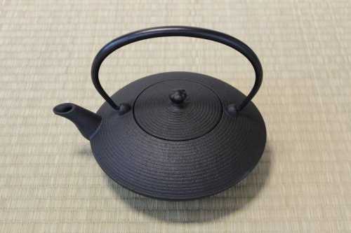 Other Images1: Japanese Cast Iron Teapot Kettle Nambu Tetsubin Oigen itome flat 900ml *1 day shipping