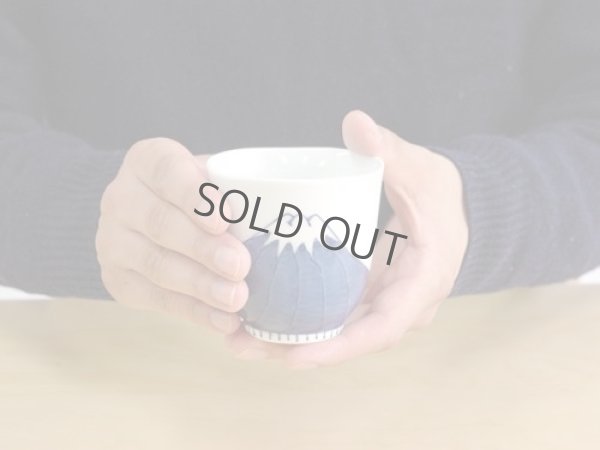 Photo11: Arita porcelain Japanese tea pot kyusu Mt. Fuji blue Tokushiti kiln 320ml