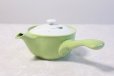 Photo10: Hasami Porcelain Japanese tea pot Kyusu leaf S type strainer green 325ml