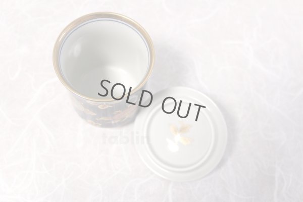 Photo9: Koimari Hasami porcelain Futatuki Yunomi gold flower Japanese tea cup (set of 2)