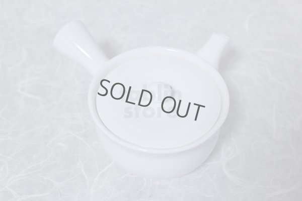 Photo7: Arita Porcelain Japanese tea pot white ceramic strainer manten 200ml