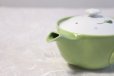 Photo9: Hasami Porcelain Japanese tea pot Kyusu leaf S type strainer green 325ml
