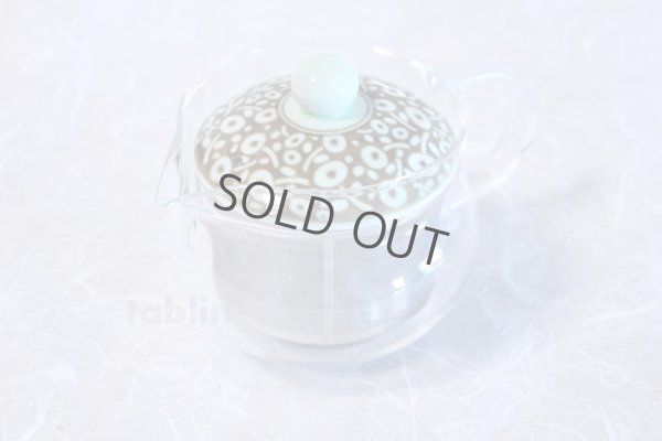 Photo2: Hasami Porcelain Glass Japanese tea pot Aura S type strainer green 375ml