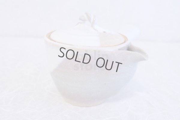 Photo11: Hagi ware Senryuzan climbing kiln Japanese tea pot kyusu Kake hen 400ml