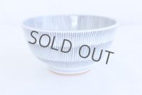 Japanese Rice Soup Noodle bowl Mino ware Togusa line blue D146mm H74mm