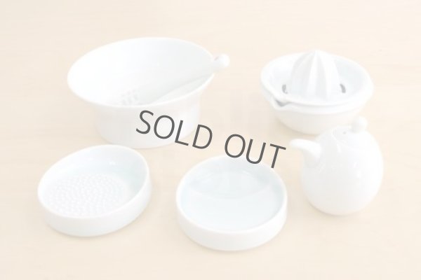 Photo6: Arita porcelain Japanese mortar and pestle stick fujimaki seiji