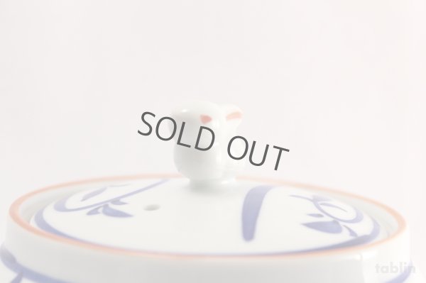 Photo5: Arita yaki ware rabbit karakusa Japanese tea pot 330ml