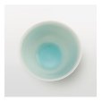 Photo6: Hasami ware Japanese Sake bottle and Sake cup set Seiji light blue glaze