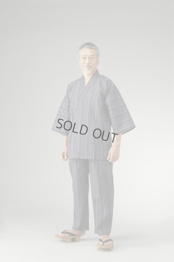 Photo5: Japanese Separated Kimono traditional style SAMUE for men shijira set of 2