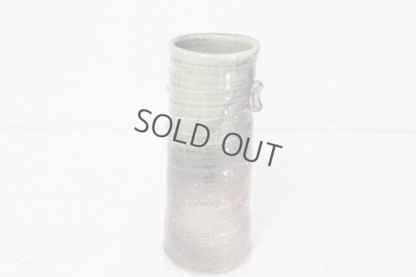 Photo7: Shigaraki pottery Japanese small vase bidoro mimi tu H20cm