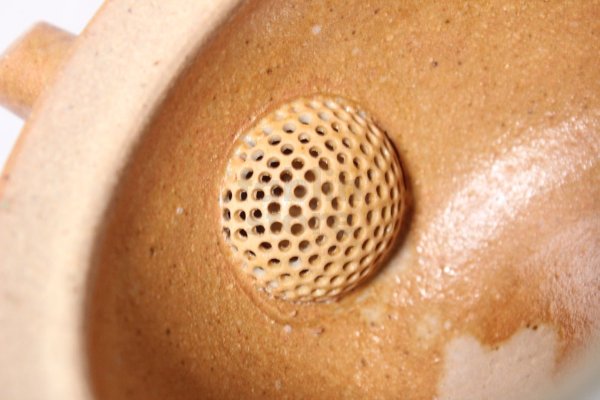 Photo7: Shigaraki Japanese tea pot kyusu midori mame pottery tea strainer 230ml