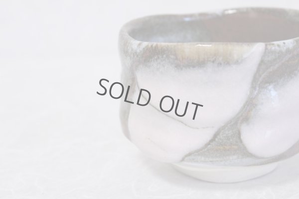 Photo3: Mino ware Japanese matcha tea bowl toku sansai shino pi made by Marusho kiln