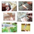 Photo9: Kiridashi kogatana wood grain Takao Shibano Japanese woodworking Knife yasuki white-2 57mm