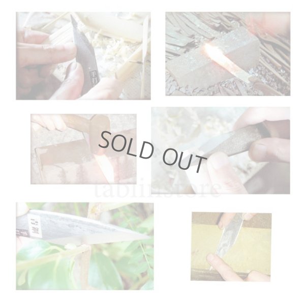 Photo9: Kiridashi kogatana wood grain Takao Shibano Japanese woodworking Knife yasuki white-2 57mm