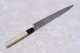 Photo7: SAKAI TAKAYUKI Japanese knife Tokujou Yasuki white-2 steel sashimi, Fugu, Takohiki (7)