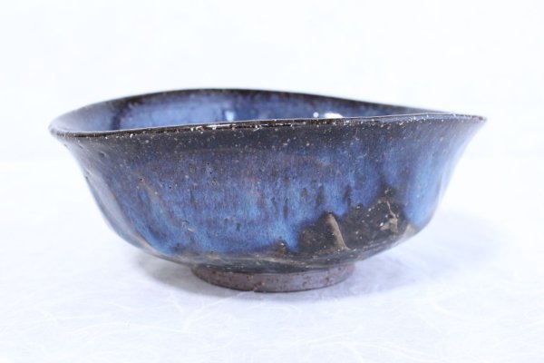 Photo1: Hagi ware Japanese Serving bowl Airyuu Oval W190mm