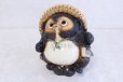 Photo3: Shigaraki pottery Japanese Tanuki Cute Raccoon Dog dancing H20cm