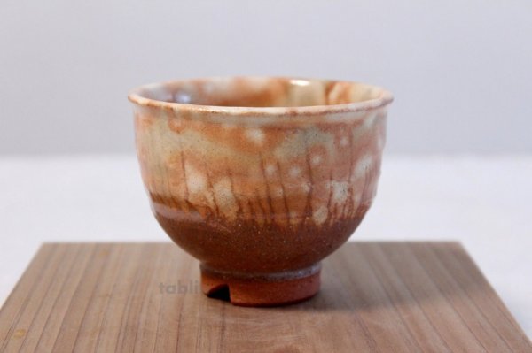 Photo1: Hagi yaki ware Japanese tea cups pottery ayado kumidashi yunomi set of 2