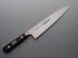 Photo2: Misono Sweeden Carbon Steel Japanese Knife FLOWER ENGRAVING Santoku any size (2)